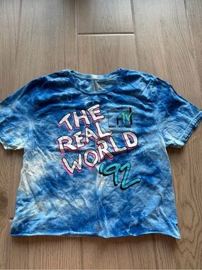 MTV Blue Tie-Dye "The Real World '92" Tee